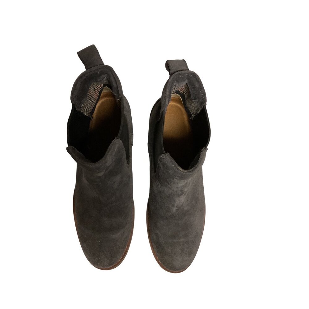 Ariat Womens Grey Suede Chelsea Boots Size 9.5 With Comfort Sole - Picture 2 of 5